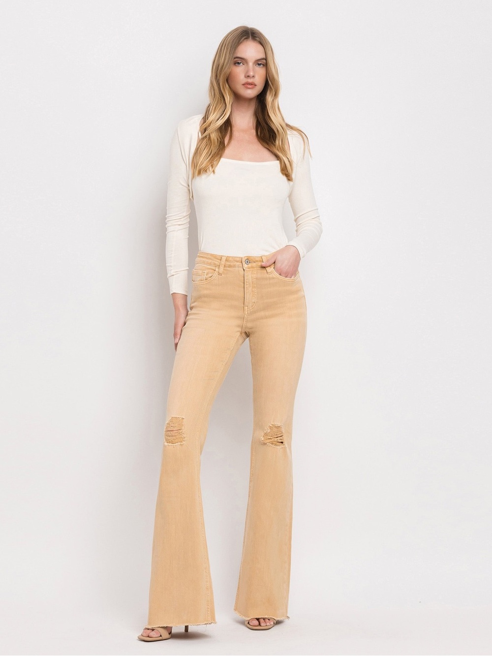 VERVET BY FLYING MONKEY Bella High Rise Flare Jean 26